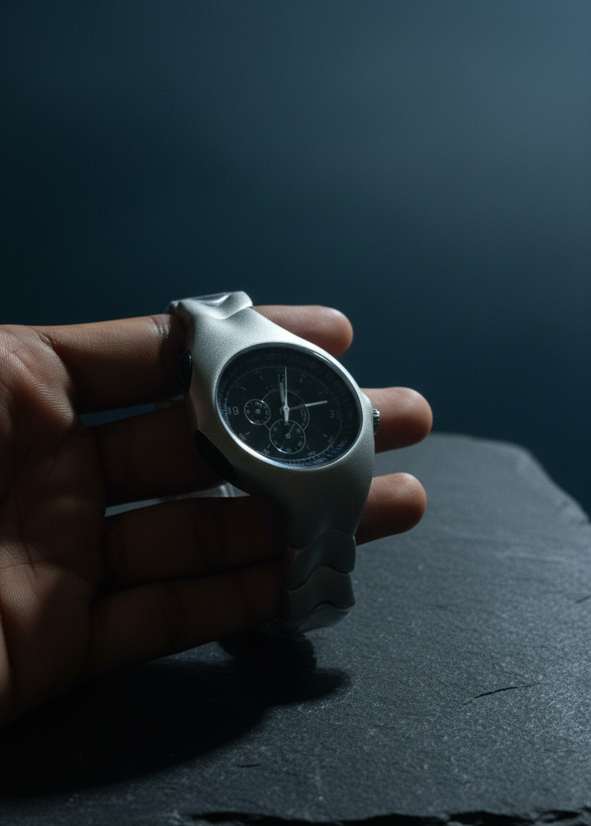 Elegant Silver Chronograph Wristwatch – Modern Design, Premium Feel