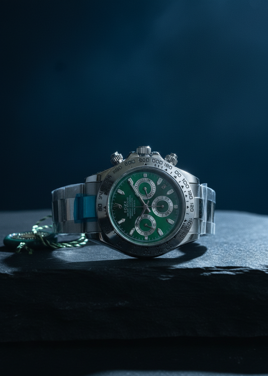 Premium Green Dial Chronograph Wristwatch (Rolex Daytona Inspired)