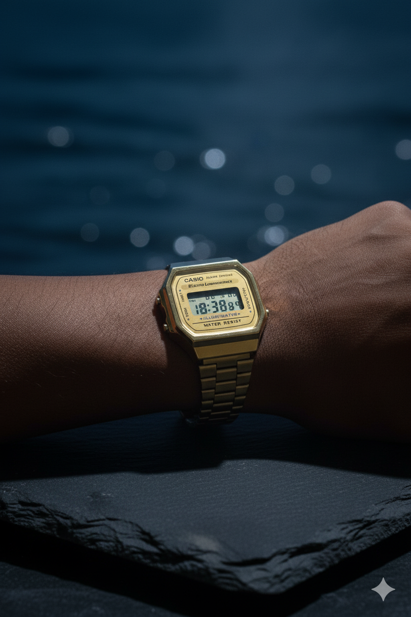 Casio Premium Gold-Tone Alloy Watch Strap – 22mm