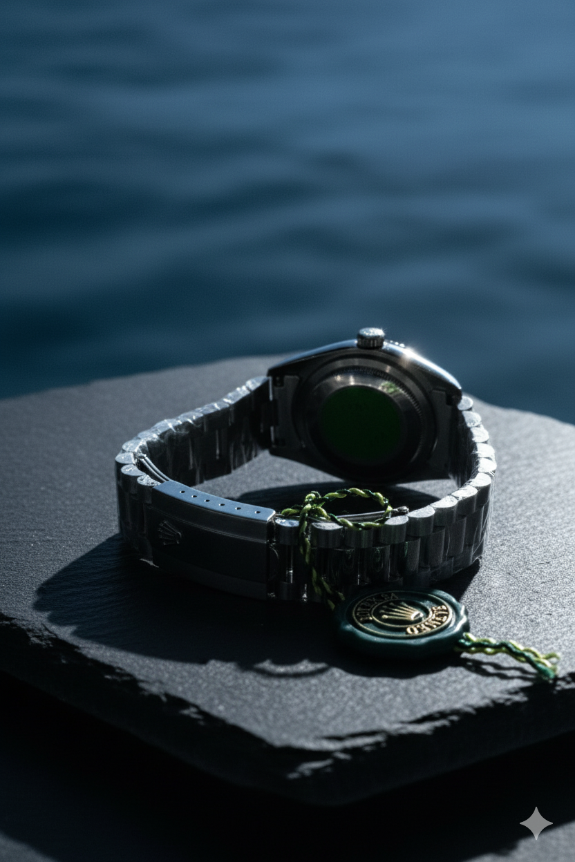 Rolex Oyster Perpetual Day-Date – Two-Tone Black Dial Luxury Watch