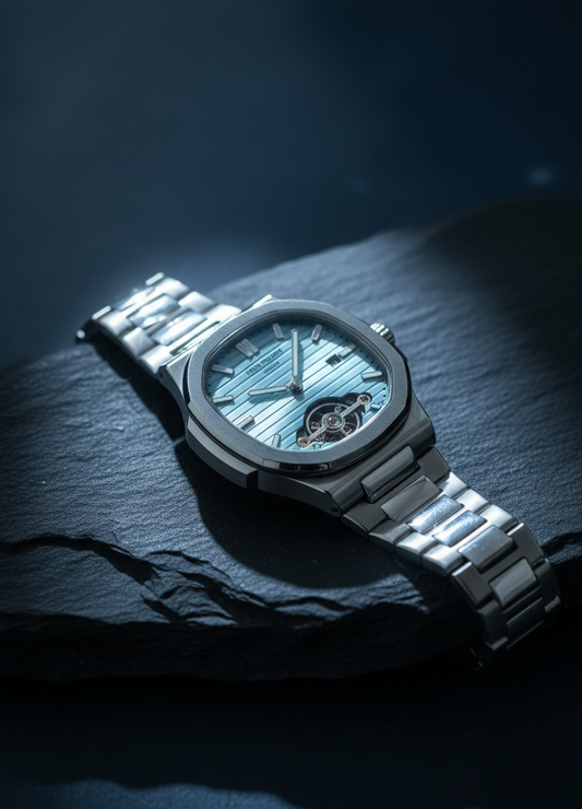 Patek Philippe Nautilus Sky Blue Dial Automatic Watch