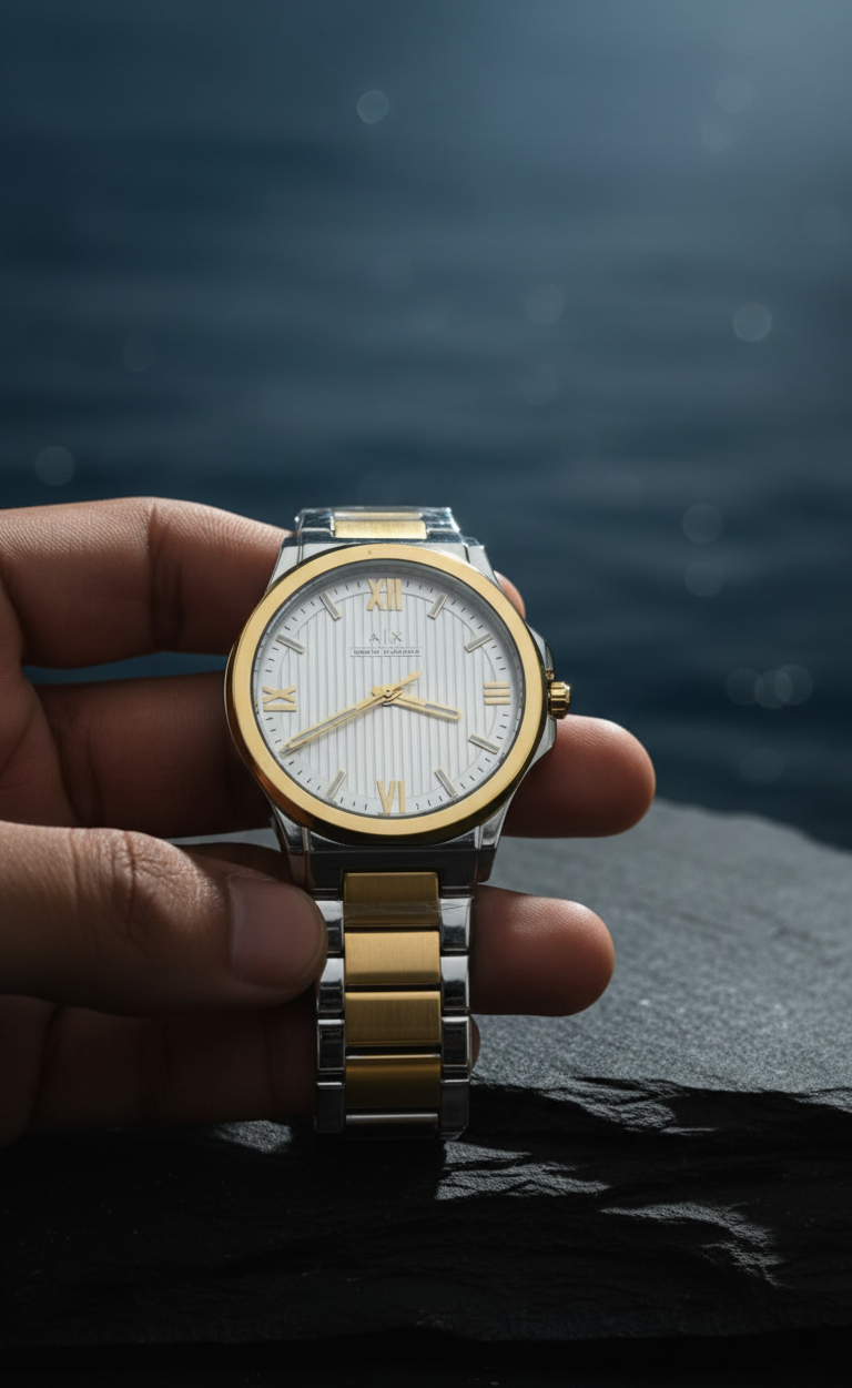 Armani Exchange Two-Tone Luxury Men's Watch
